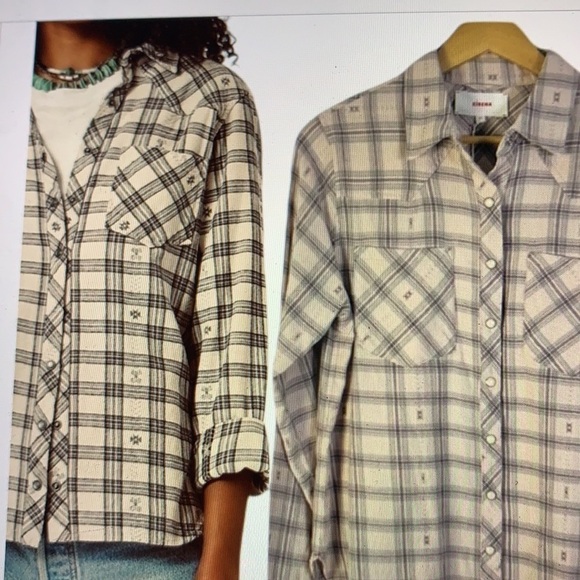 Xirena Denley Western Flannel Shirt XS - Picture 1 of 8